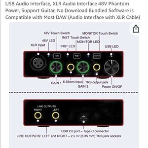 Dingsun USB Audio Interface (no software included) New in box.